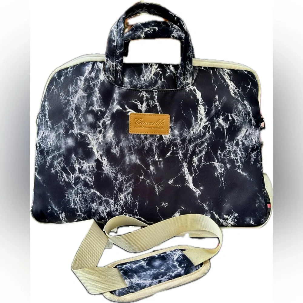 Canvas Life Laptop Bag with Detachable Shoulder Strap